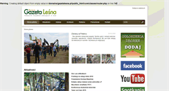 Desktop Screenshot of gazetalesna.pl